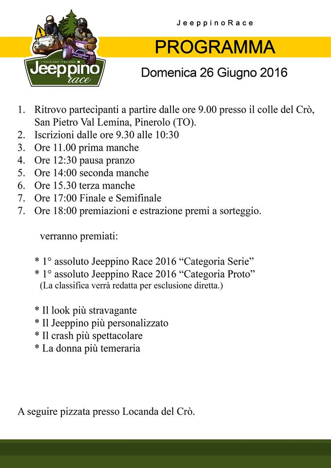 Programma Jeeppino Race