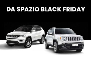 Scopri le offerte del Black Friday su gamma Renegade e Compass da Spazio a Torino