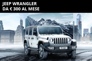 Nuova Jeep Wrangler da 300 Euro al mese da Spazio a Torino