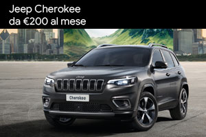 Jeep Cherokee tua da 200 Euro al mese da Spazio a Torino