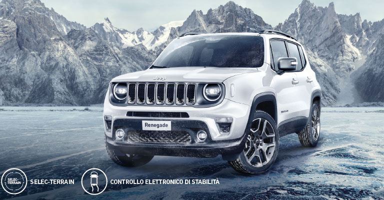 Gamma Jeep Renegade da 219 Euro al mese da Spazio a Torino